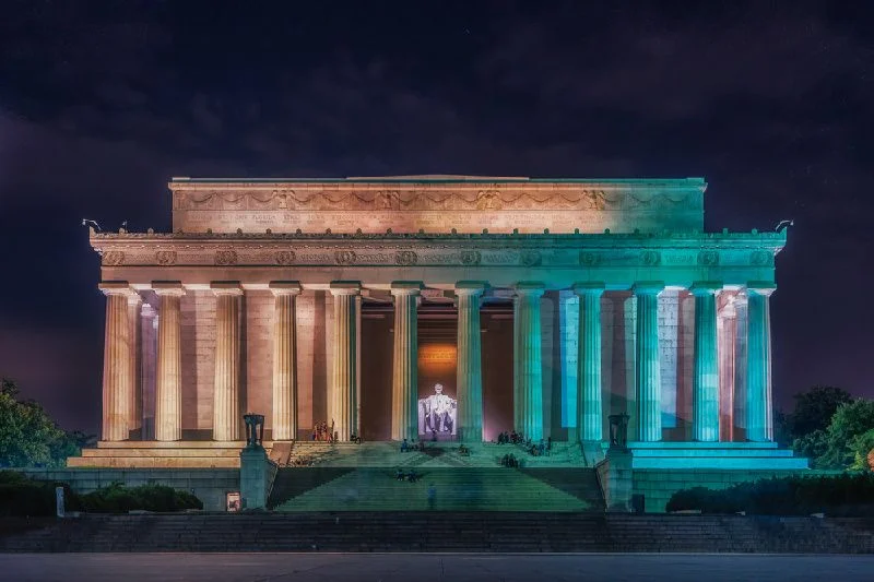 The Lincoln Monument in Washington D.C.