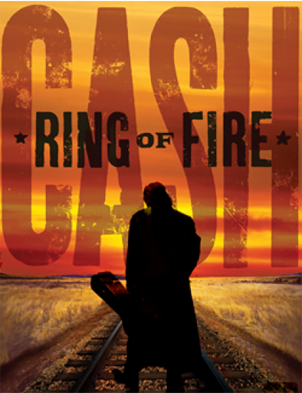 The Ring of Fire graphic for the show at the Little Theatre on the Square in Sullivan, Illinois