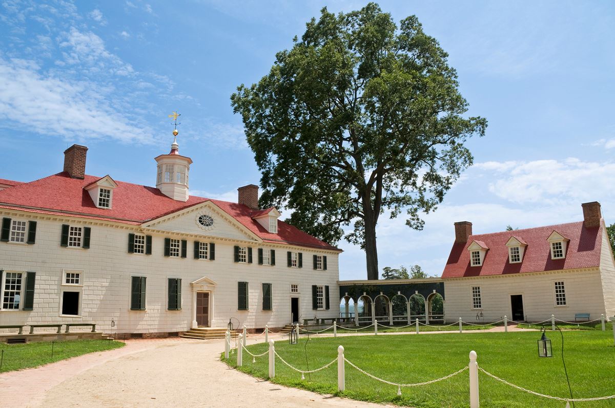 Mt. Vernon, past home of US President George Washington