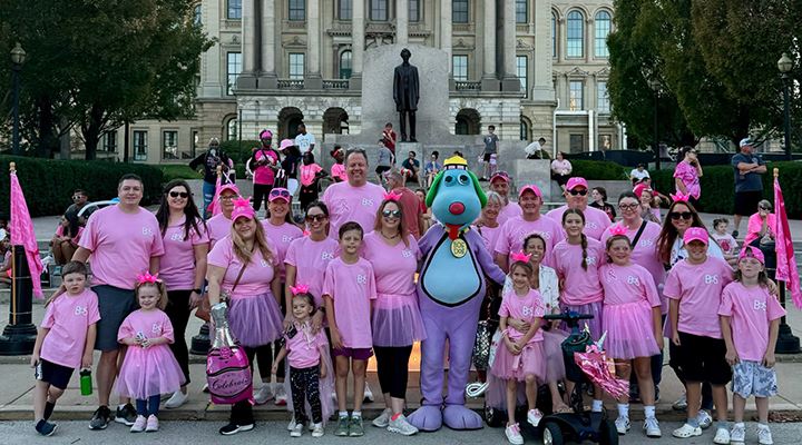 BOS Dog joined BOS employees and families to participate in the Susan G. Komen Walk for a Cure.