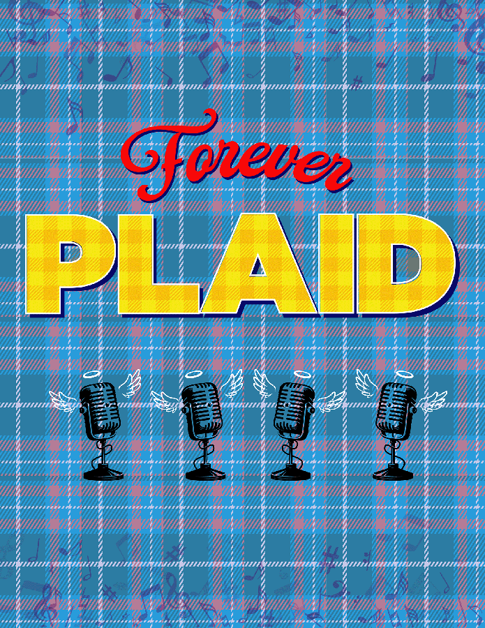 The Forever Plaid graphic for the show ath the Little Theatre on the Square in Sullivan, Illinois